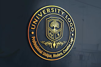 design school, college, university and education logo