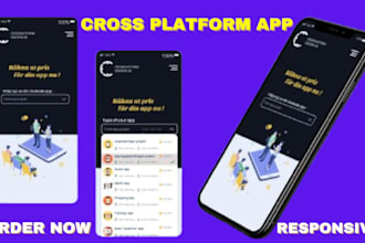 develop ios and android mobile app in react native, flutter, swift, python, php