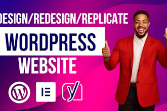 revamp clone redesign replicate wordpress website development with elementor pro