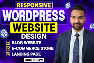 create responsive wordpress landing page, elementor landing page