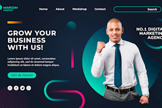 create responsive wordpress landing page, elementor landing page