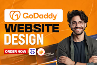 design or redesign godaddy website professionally with godaddy builder