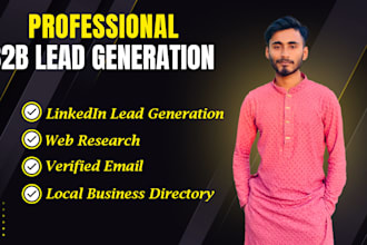 provide b2b leads with company name, email,and linkedin