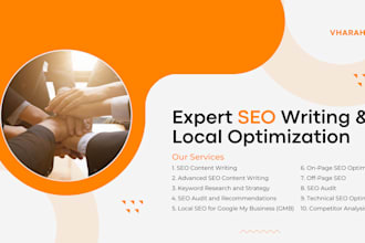 provide expert SEO, copywriting, and content writing services