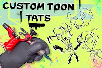 design a custom cartoon tattoo for you