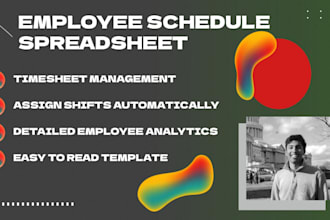 generate employee work schedules with template