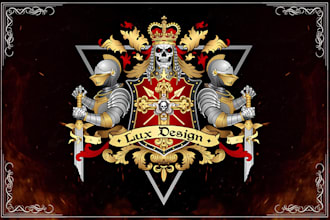 design luxury heraldic, family crest and coat of arms logo