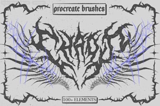 draw hardcore or metal artwork logo design for you