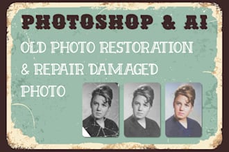 do old photo restoration, repair damaged photos