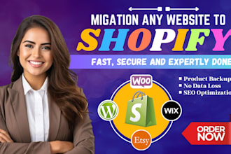migrate your wordpress bigcommerce to shopify wix website to shopify migration