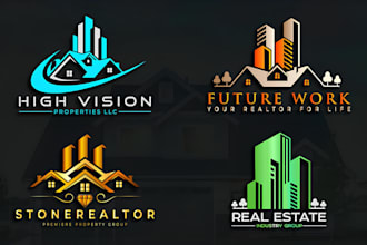 do a real estate, property, construction and realtor business logo