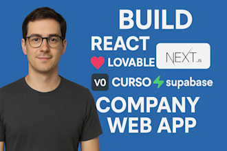 build react nextjs lovable bolt new v0 cursor ai supabase stripe company web app