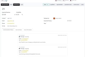odoo erp custom module for integrating openphone app with odoo contacts