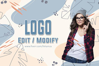 do refresh, edit, modify, and redesign your exiting logo