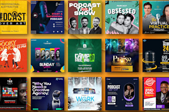 make a unique podcast cover art or podcast logo design within 18hrs