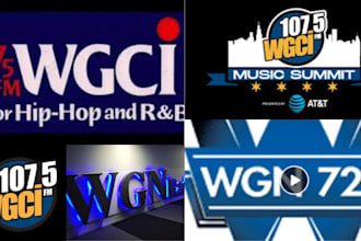 play and promote your song or ads on hot 97 radio, wgci radio, wgn radio