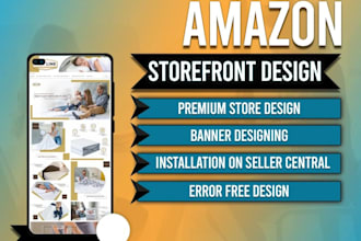 create your amazon brand store and storefront design amazon fba