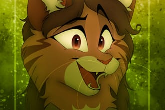 draw your fursona in anthro or feral sfw furry art