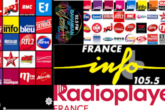 play and promote your song or ads live on france radio, bahamas radio