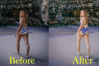 do beauty photo retouching and skin edit in photoshop