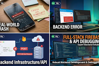 fix firebase, api integration and backend issues in your app