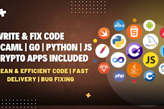 write fix code and scripts in ocaml, go, python, js, or apps