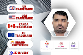 register your trademark in the UK, USA, eu, or canada as a trademark attorney