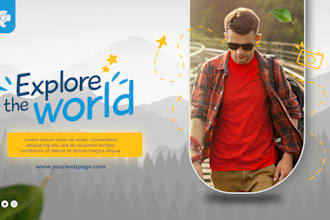 design eye catching posters and flyers for travel, tourism, real estate