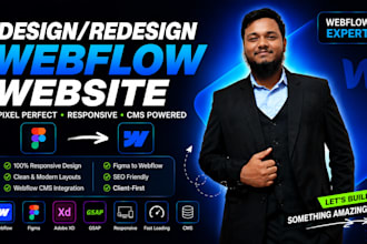 build responsive and SEO friendly webflow site
