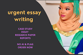 write an urgent essay and a case study