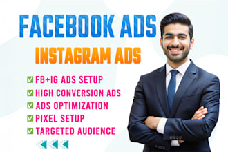 do high converting facebook ads, instagram ads, fb and instagram ads setup