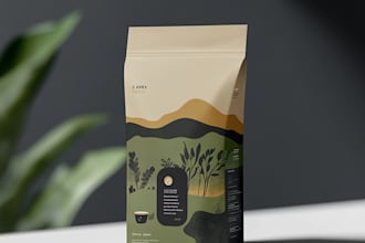 make  product label design, packaging design, pouch