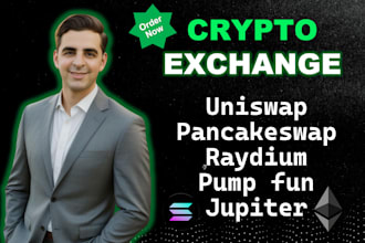 build crypto exchange, uniswap, pancakeswap, raydium, pump fun on solana, evm
