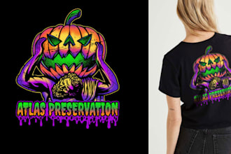 design custom t shirt design and t shirt illustration