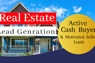 provide new homeowners, motivated sellers cash buyers leads