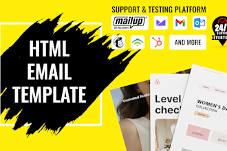 create a custom HTML email template or clickable email signature