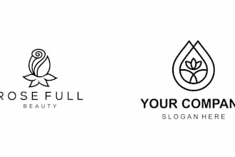 do logo design for your cosmetic and skincare brand