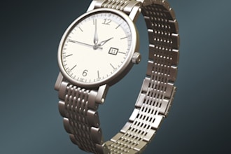stylized 3d men jewelry,wrist watch,product design,cgi render, cad model, zbrush