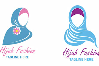 do clothing  hijab logo design for your brand with 24 hours