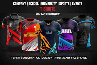 do sublimation sports jersey and t shirt designs