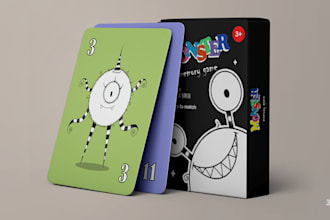draw digital illustration kids card game design educational memory animal cards