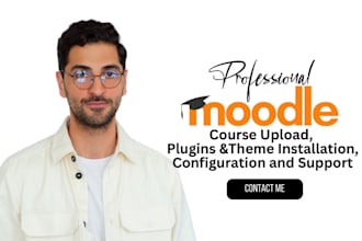 setup moodle lms, upload online course content, moodle theme installation