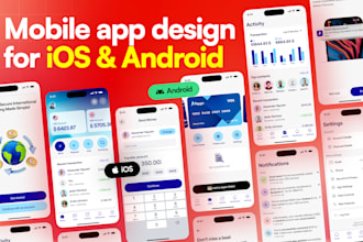 do professional mobile app UI UX design in figma