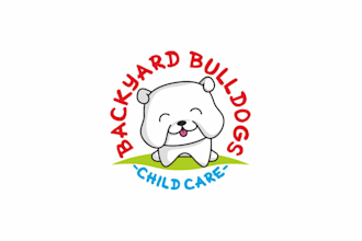 design backyard bulldogs child care logo