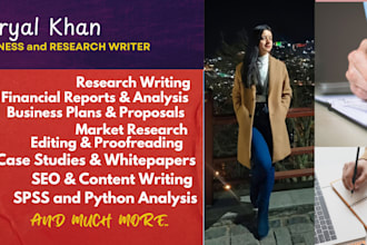 do market research and business writing