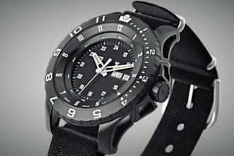 deliver 3d digital model, military bracelet, luxury wrist watch, traser, 3dsmax