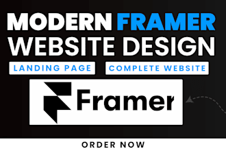 design and develop modern framer website, landing page, framer expert