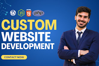 create custom website development full stack web developer build website design