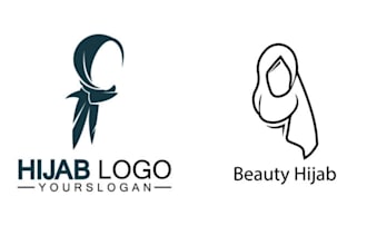 do fashion clothing hijab logo design for your brand