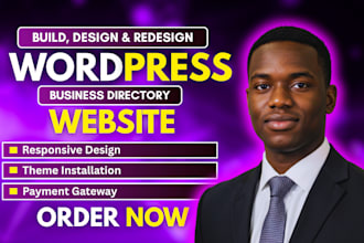 build business directory website using wordpress themes